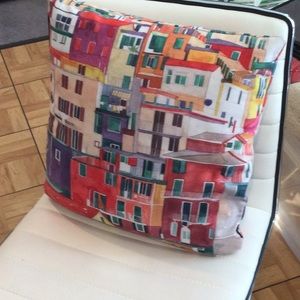 Society Six Cinque terre accent pillow.